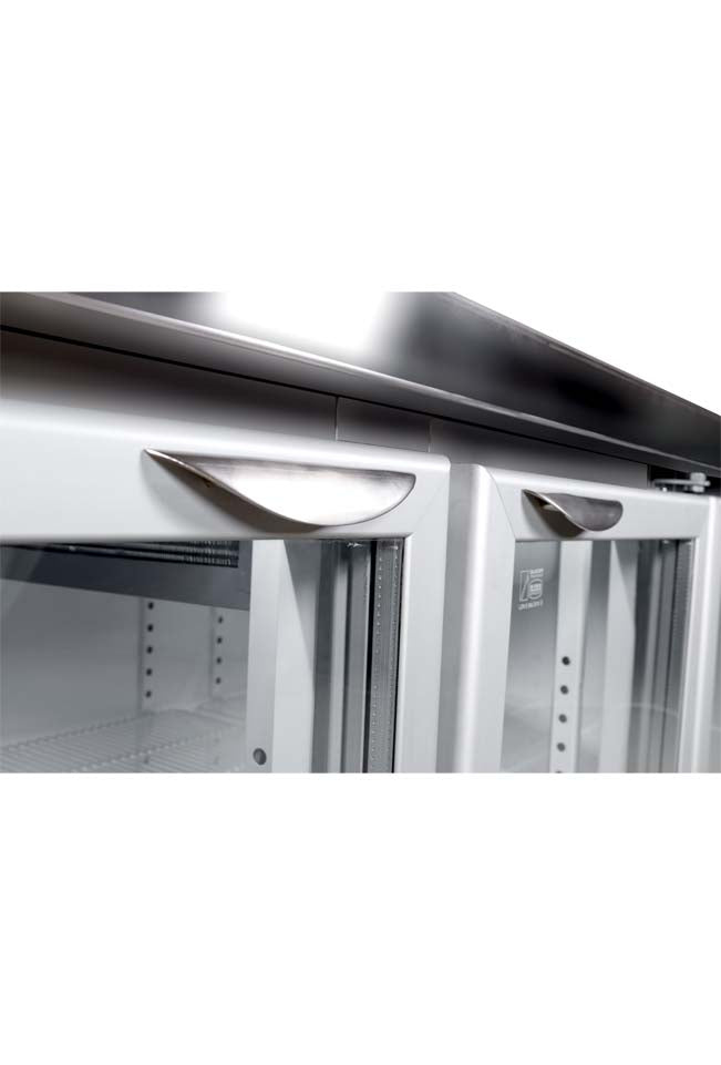 Staycold Glass Display Underbar Cooler 3 Door - 1.8m commercial display fridge detail view 3