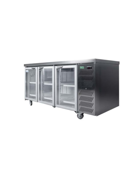 Staycold Glass Display Underbar Cooler 3 Door - 1.8m commercial display fridge detail view 4
