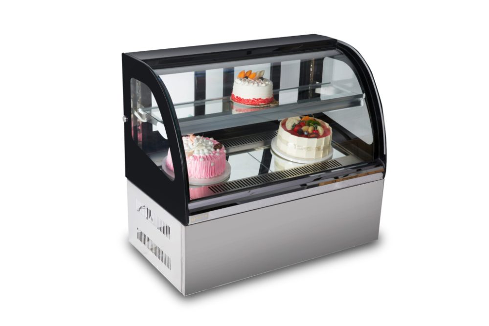 Countertop Cake Display Fridge Curved 900mm commercial display fridge detail view 2