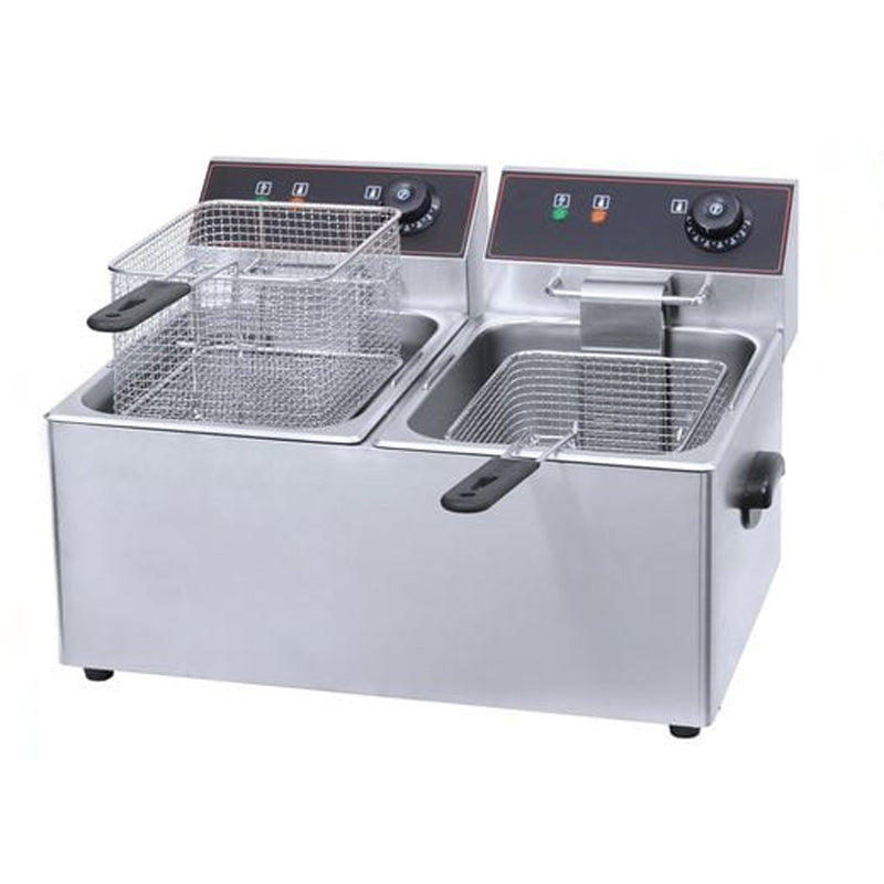 Fryer Electric Double DEF4 2X8LT commercial fryer for South African catering kitchens