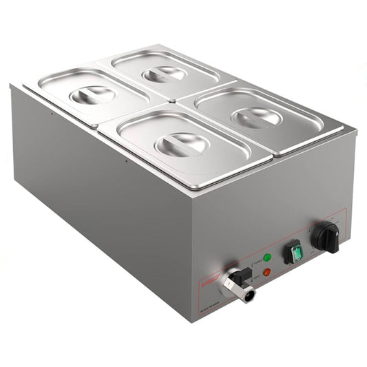 Gas Table Top 2 Division 4×1/4×4 Pan commercial gas bain marie