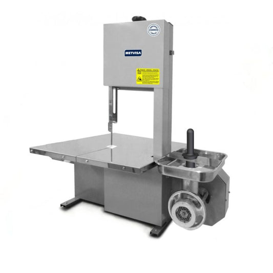 METVISA BAND SAW WITH MEAT MINCER #8 1.78M butchery processing equipment