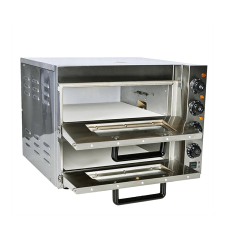 Double Pizza Oven commercial bakery oven detail view 3