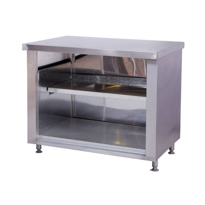 Neutral Service Counter 1100mm x 700mm x 900mm - NO DOORS commercial butchery equipment detail view 2