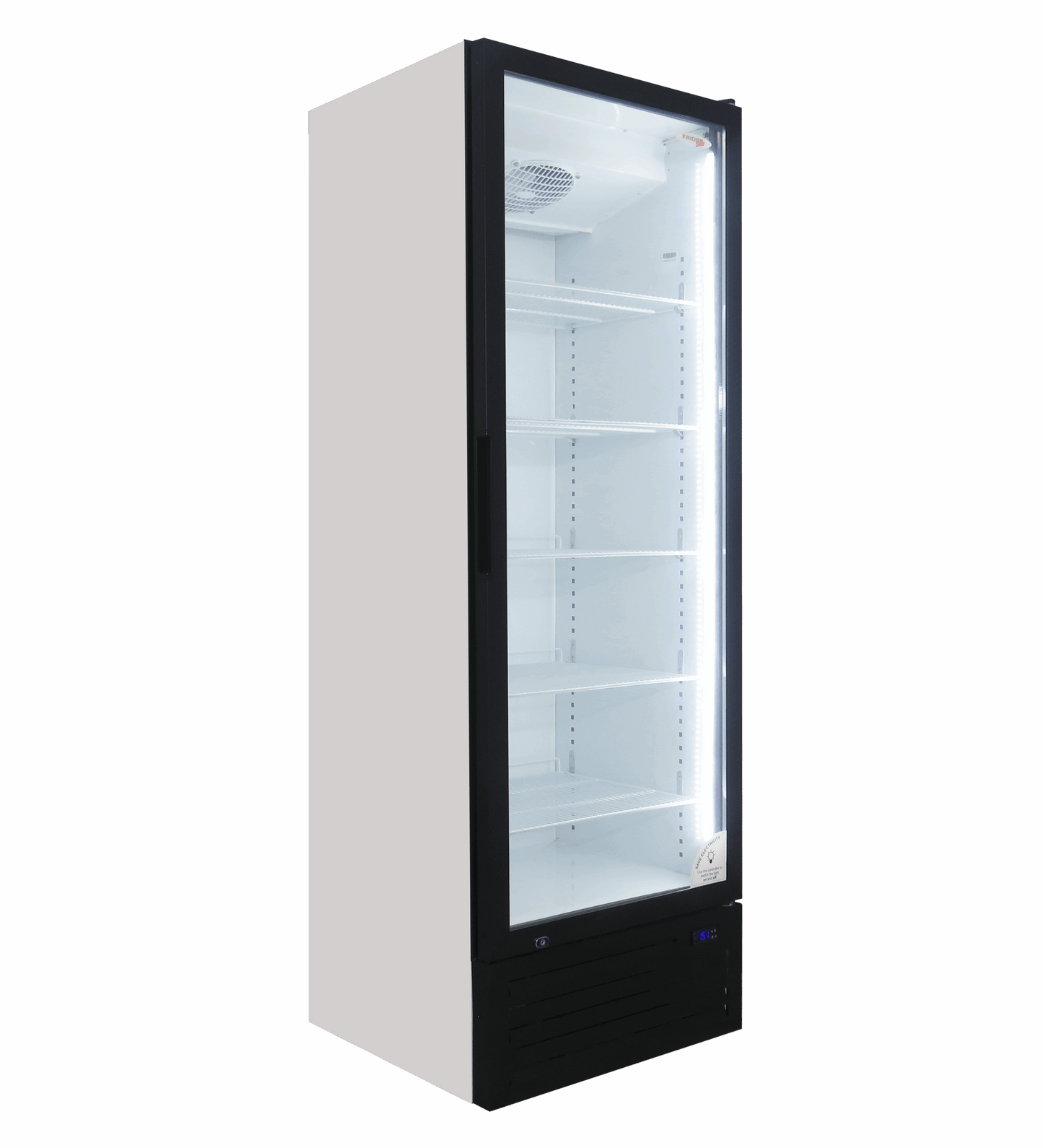 Single Door FULL Display Fridge - FH690 commercial display fridge detail view 3