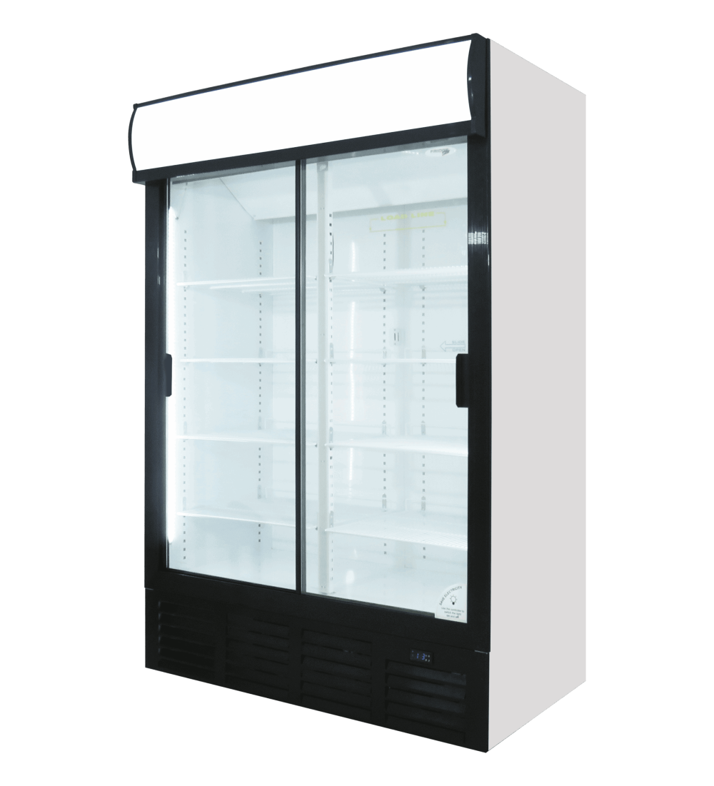 Double Door Display Fridge (Fridgestar) - Sliding Doors (Es1360) commercial display fridge detail view 3