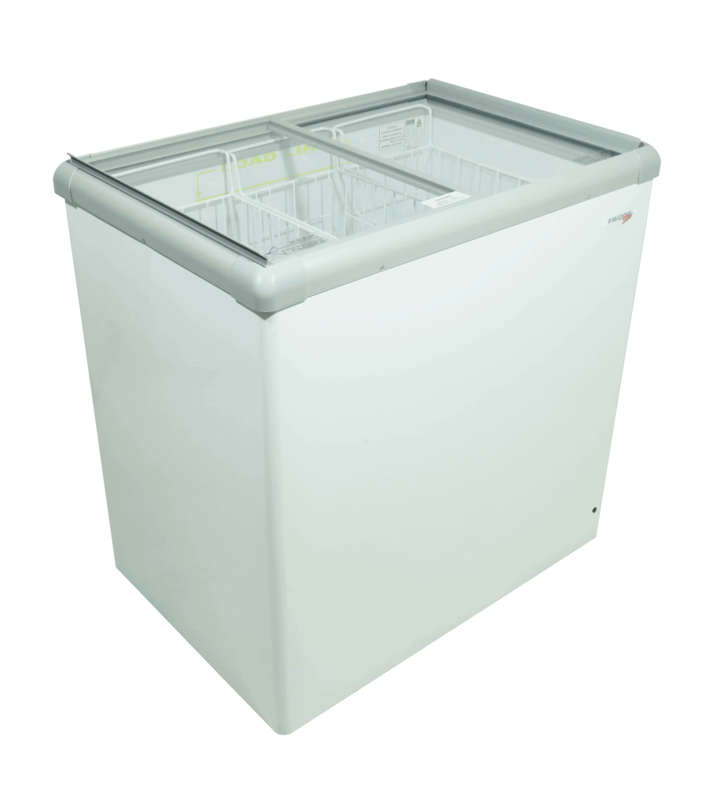 Glasstop Display Freezer 205l commercial display fridge detail view 2