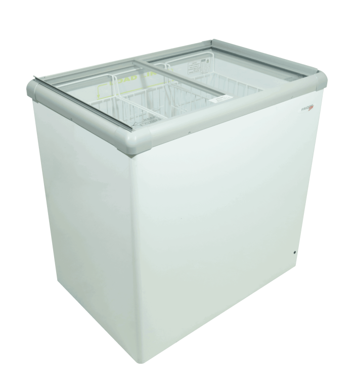 Glasstop Display Freezer 205l commercial display fridge detail view 4