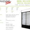 Double Door Display Fridge (Fridgestar) - SL commercial display fridge detail view 5