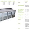 Fridgestar Underbar 2.5 Door - Glass Display - Pizza Top commercial display fridge detail view 5