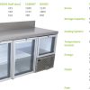 Fridgestar Underbar 2.5 Door - Glass Display - With Splashback commercial display fridge detail view 5