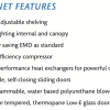 Double Door Display Fridge (STAYCOLD) - Sliding Doors (SD890) commercial display fridge detail view 5