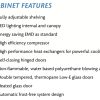 Staycold Half Door Display Freezer - HD580F commercial display fridge detail view 8