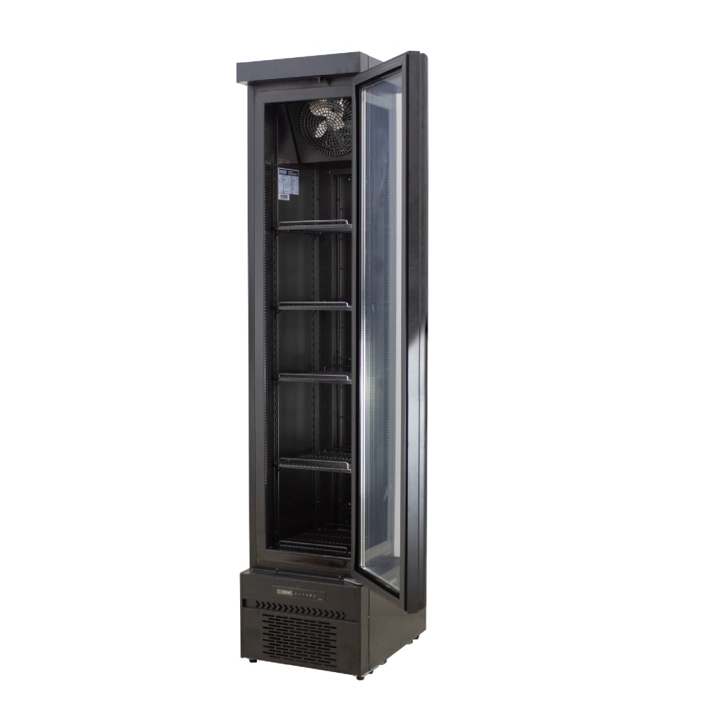 CoolMaster Single Door Fridge - Slim Line Black commercial display fridge detail view 3