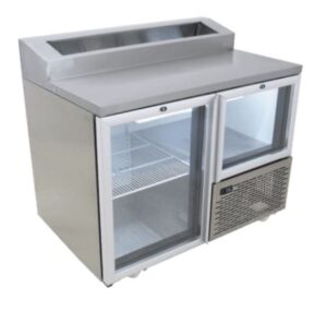 Fridgestar Underbar 1.5 Door - Glass Display - Pizza Top commercial display fridge detail view 2