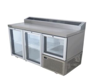 Fridgestar Underbar 2.5 Door - Glass Display - Pizza Top commercial display fridge detail view 2