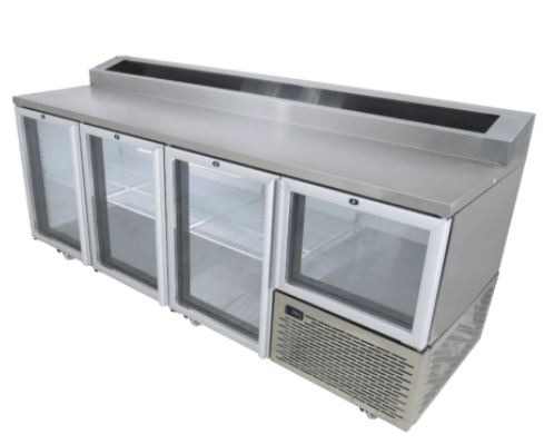 Fridgestar Underbar 3.5 Door - Glass Display - Pizza Top commercial display fridge for South African commercial kitchens