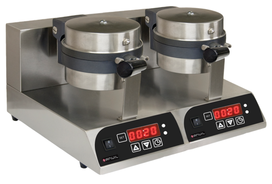 BELGIAN WAFFLE BAKER - 2 PLATE ANVIL party service accessory