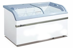 Cool Master Curve Glass Door Freezer 538L WD4-538 1.5m commercial display fridge detail view 2