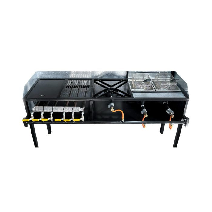 6 Burner Combo Delux commercial gas stove